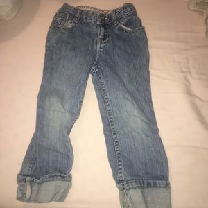 Girls rolled cuff jeans